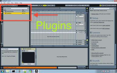 How to add a plugin in Ableton Live